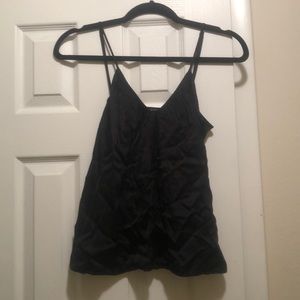 Black Satin Dressy Tank